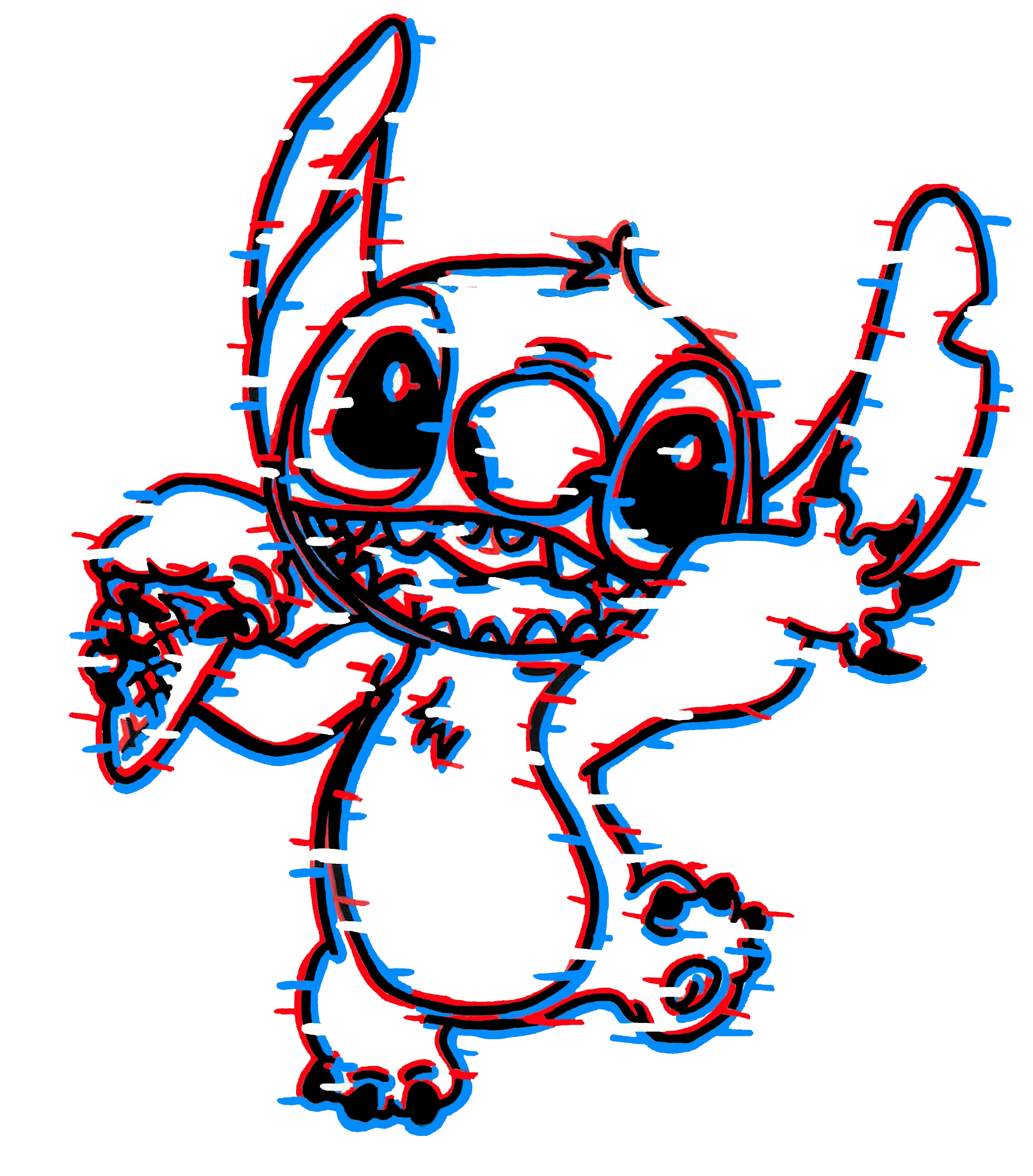 Stitch effet 3D