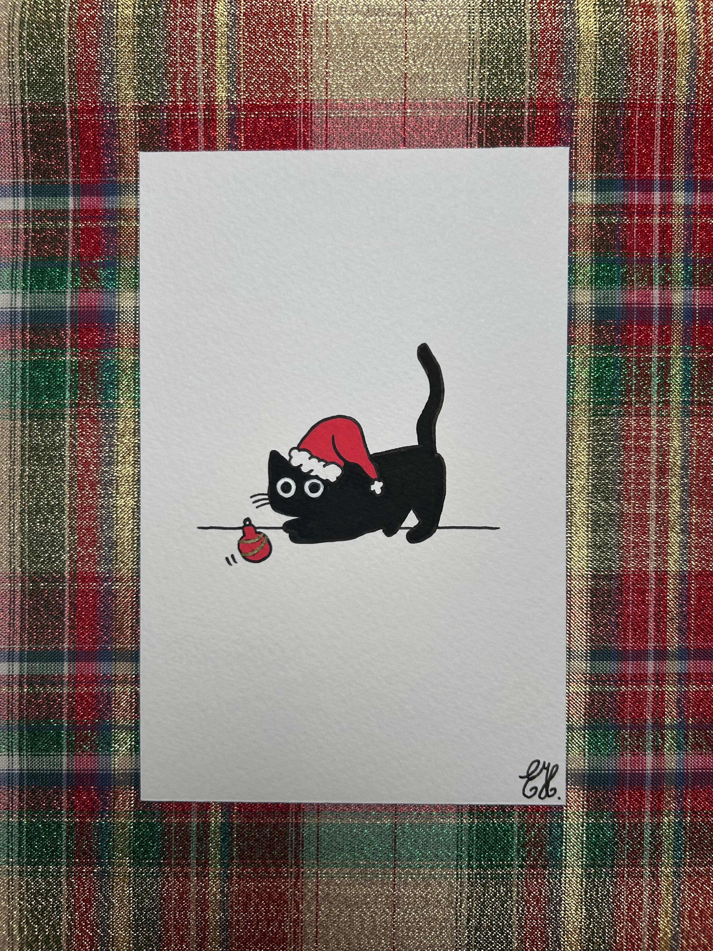 Collection Noël - Chat joueur